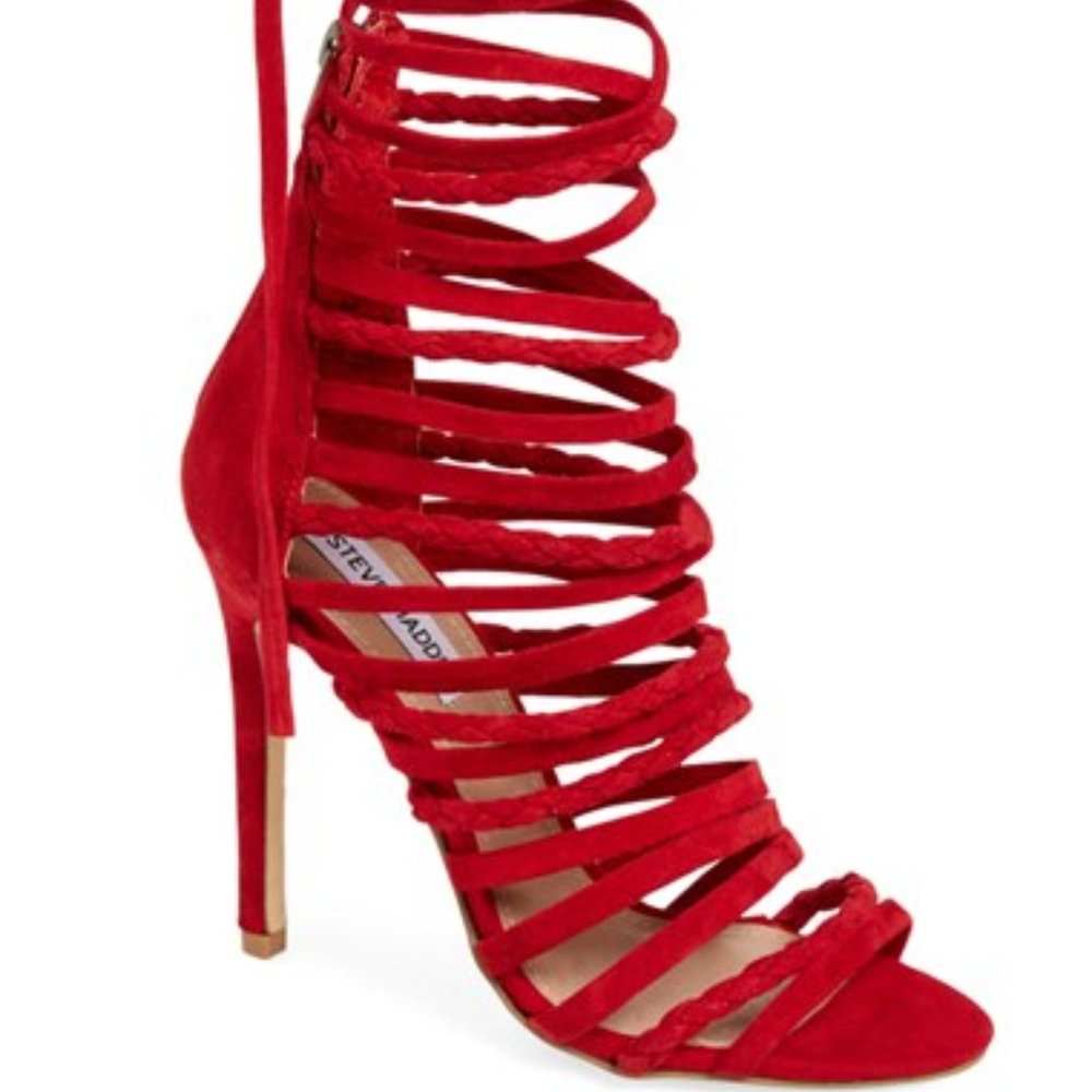 Steve Madden Drexel RED suede sandal
